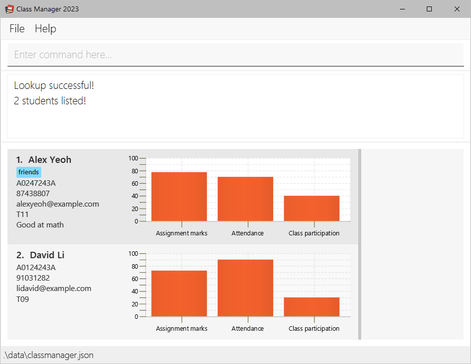 result for 'lookup n/alex david'